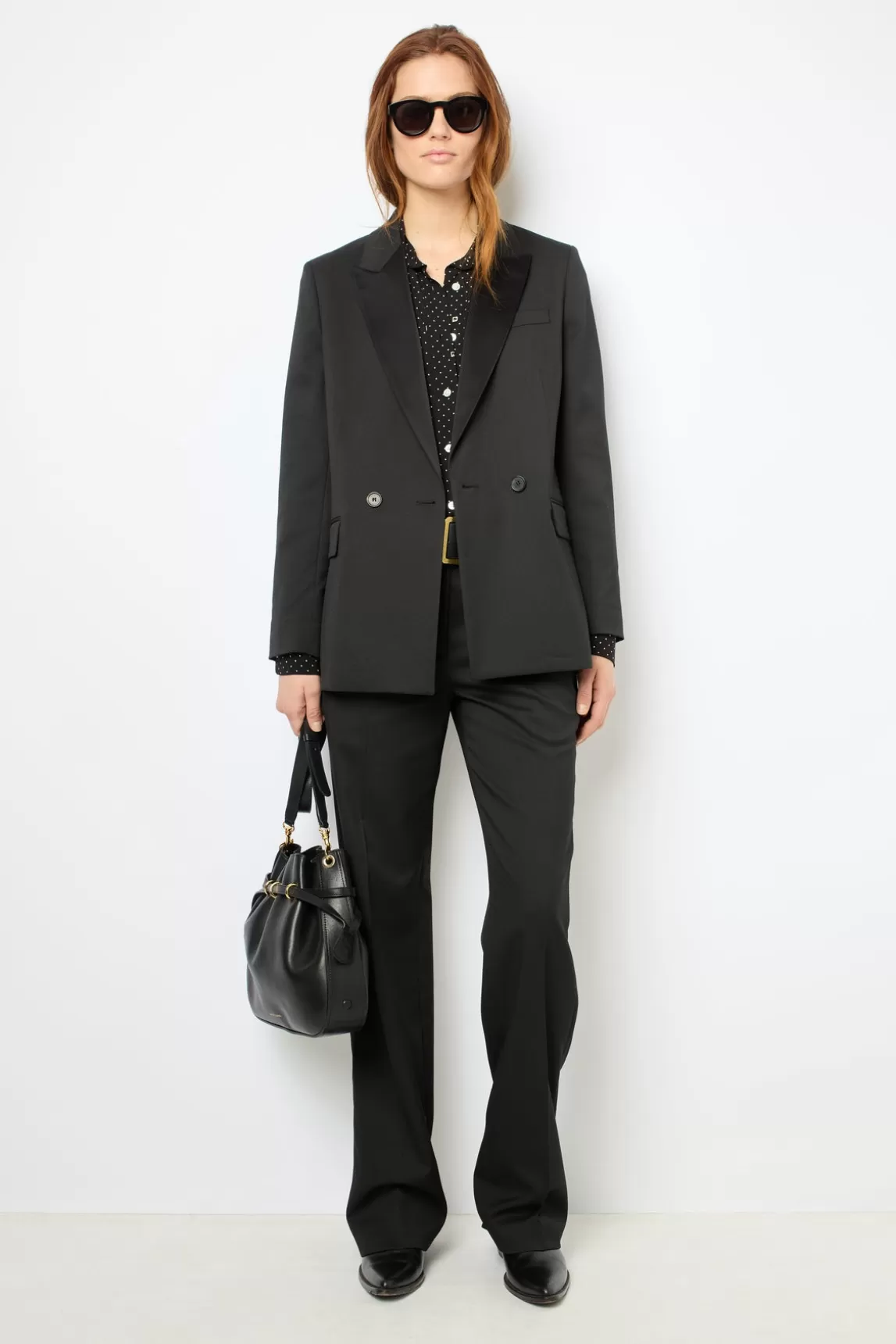 Discount Gerard Darel Black tuxedo jacket - ETIENNE Noir