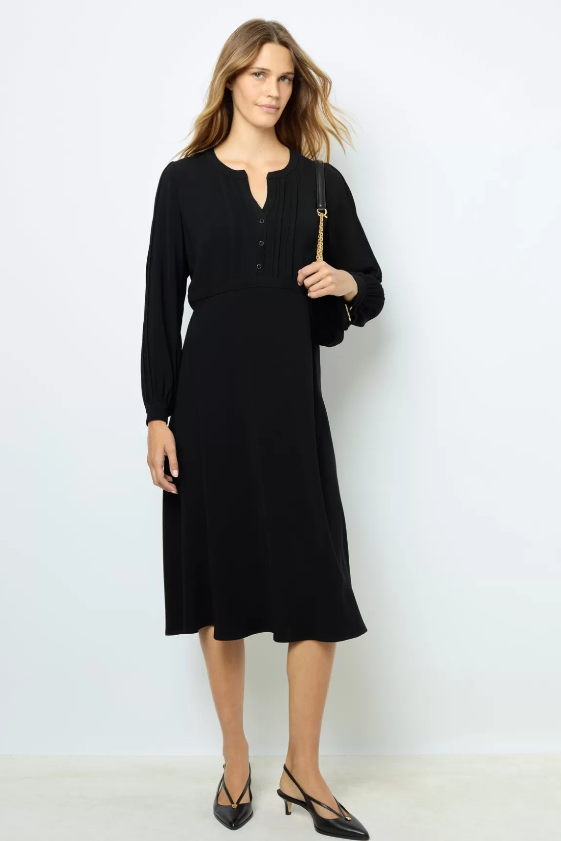 Discount Gerard Darel Black waisted midi dress - SOLANGE Noir