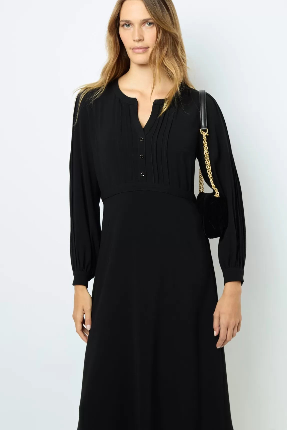 Discount Gerard Darel Black waisted midi dress - SOLANGE Noir