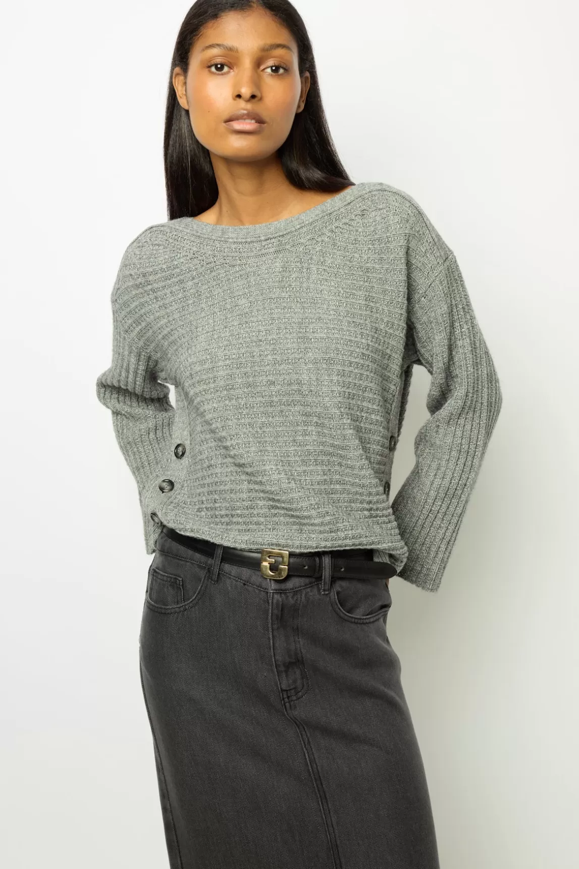 Flash Sale Gerard Darel Boat neck sweater with buttons - JOLINE Grismoyen