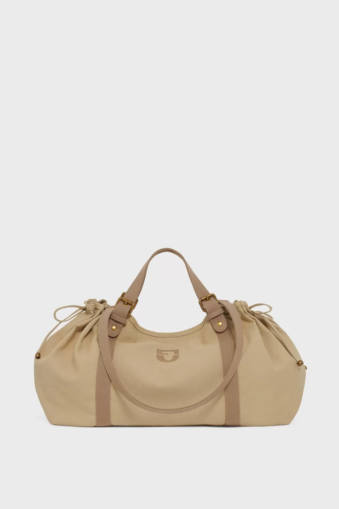 Cheap Gerard Darel Canvas travel bag - 72H Beige/Cannelle