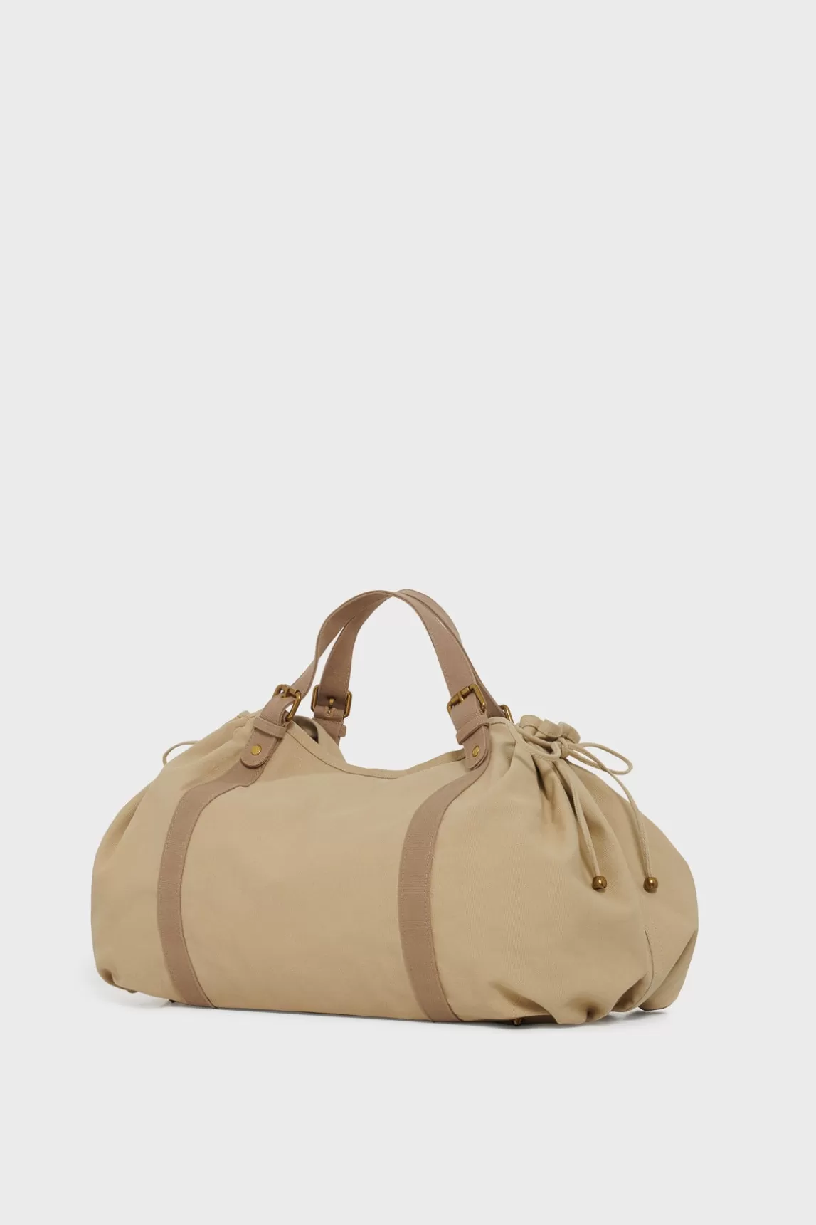 Cheap Gerard Darel Canvas travel bag - 72H Beige/Cannelle