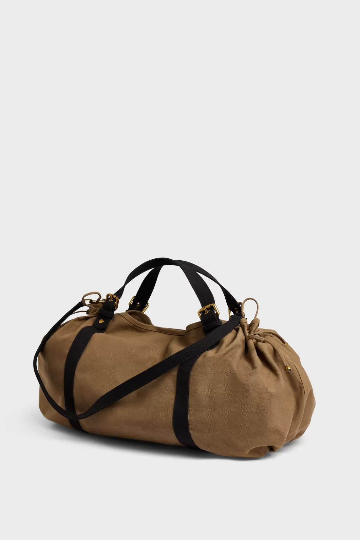 Cheap Gerard Darel Canvas travel bag with shoulder straps - 72H Kaki