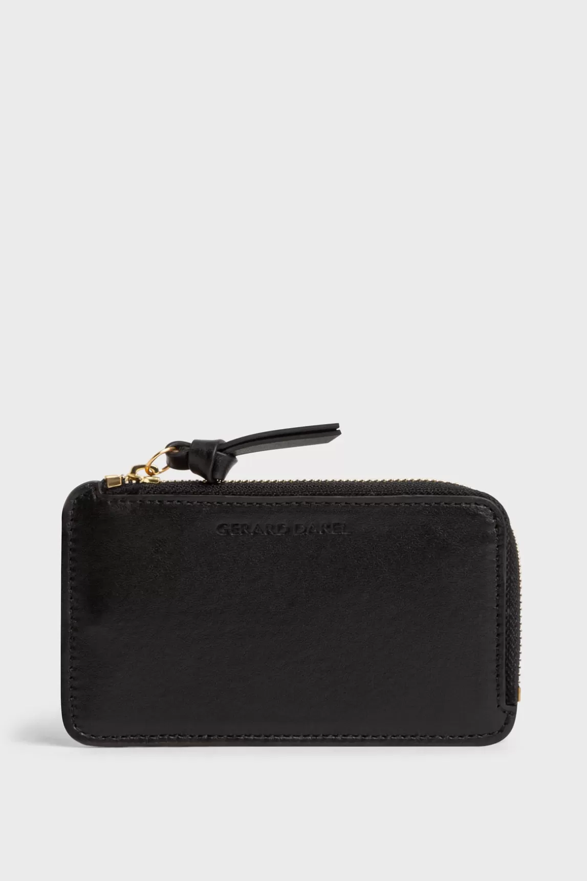 Discount Gerard Darel Cardholder in plain leather - CARDHOLDER Black