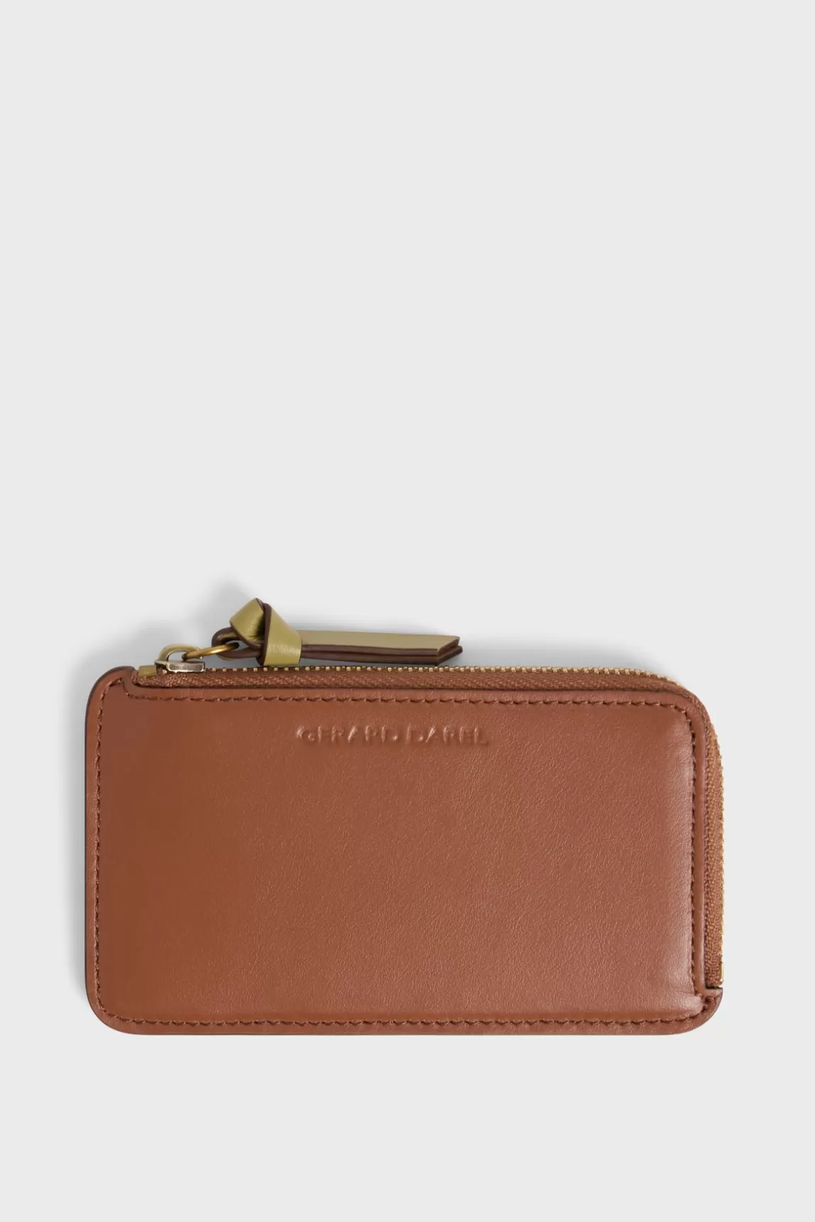 New Gerard Darel Cardholder in plain leather - CARDHOLDER Camel