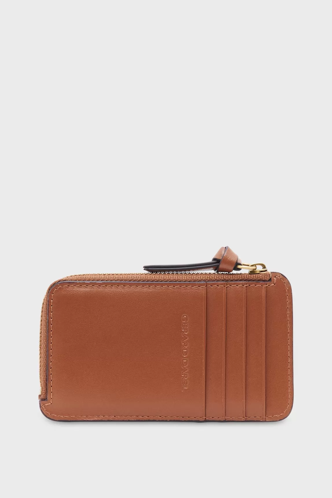 Hot Gerard Darel Cardholder in plain leather - CARDHOLDER Camel