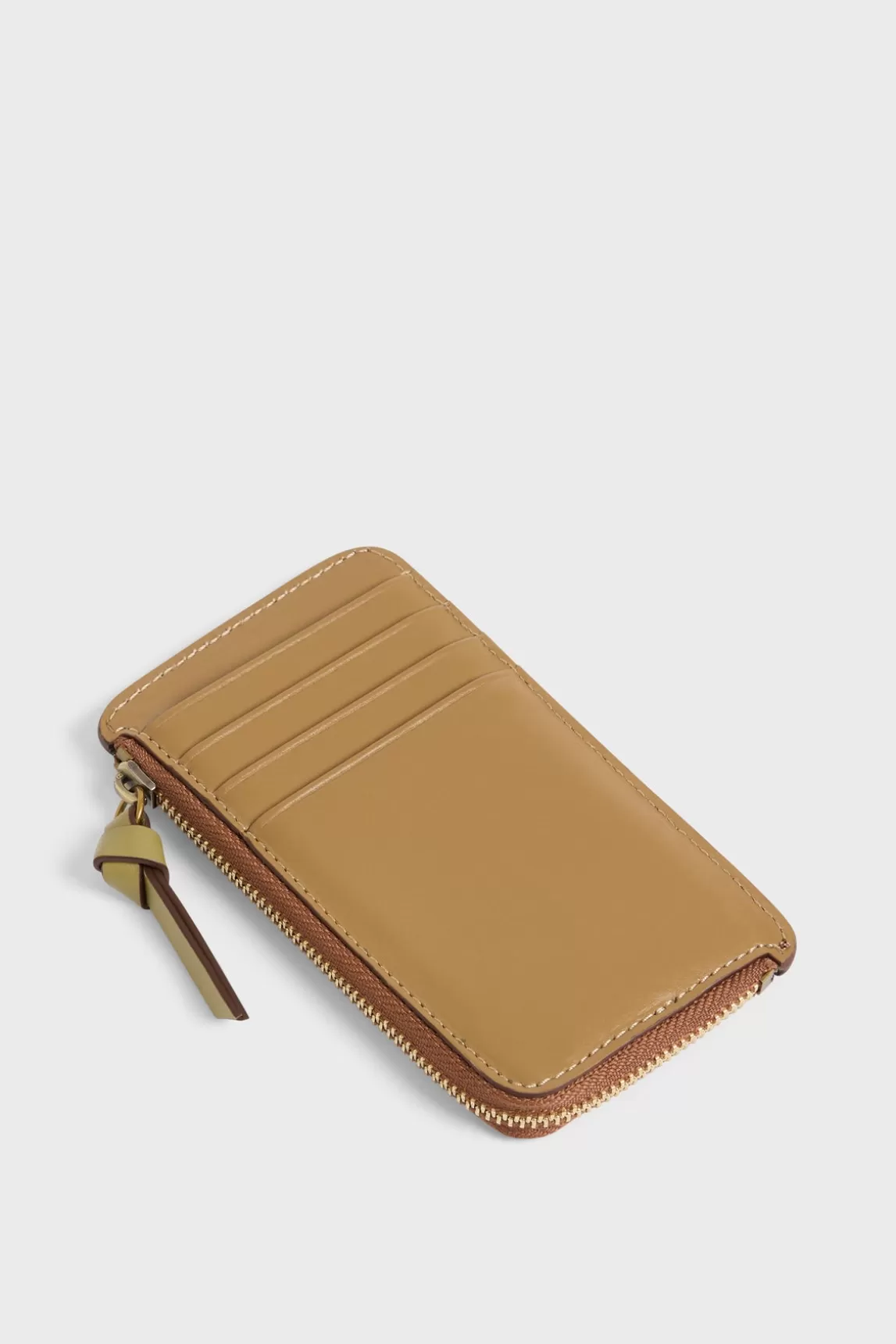 New Gerard Darel Cardholder in plain leather - CARDHOLDER Camel