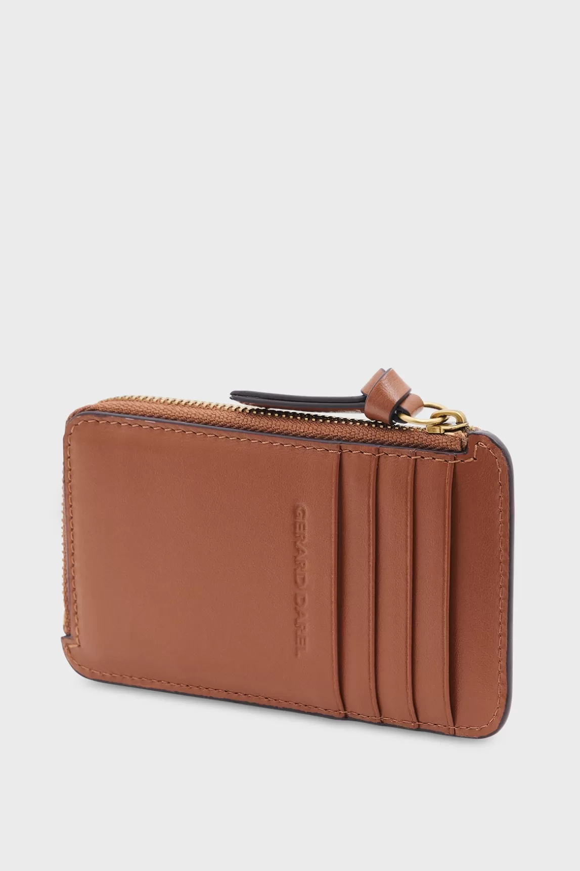 Hot Gerard Darel Cardholder in plain leather - CARDHOLDER Camel