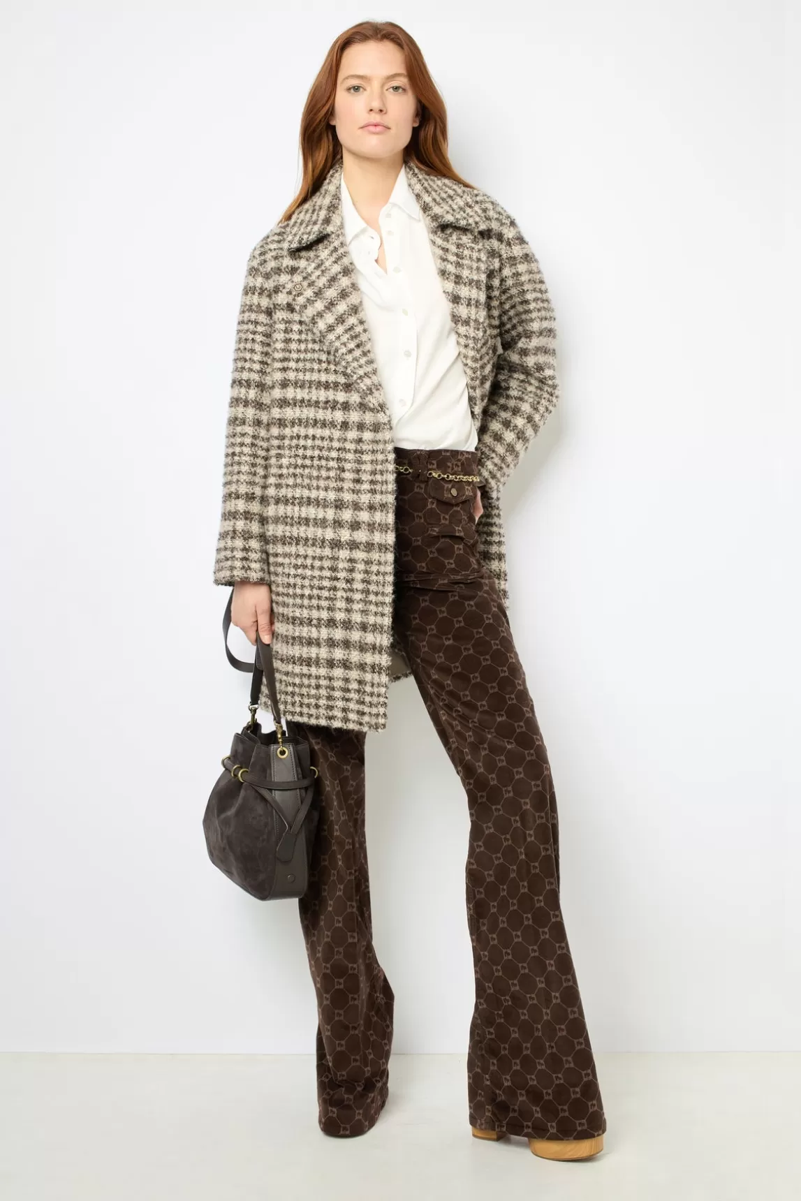 Best Gerard Darel Check coat - LEOPOLDINE Cigare