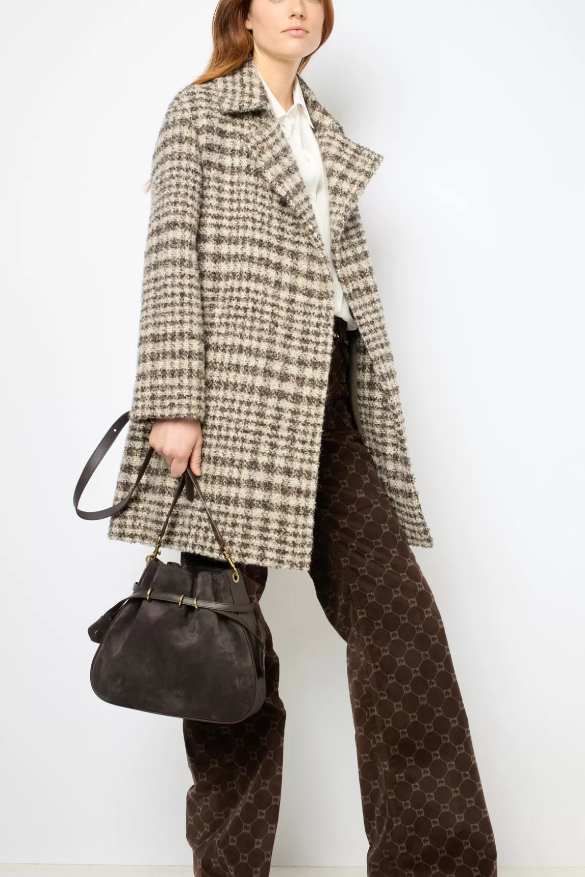 Best Gerard Darel Check coat - LEOPOLDINE Cigare