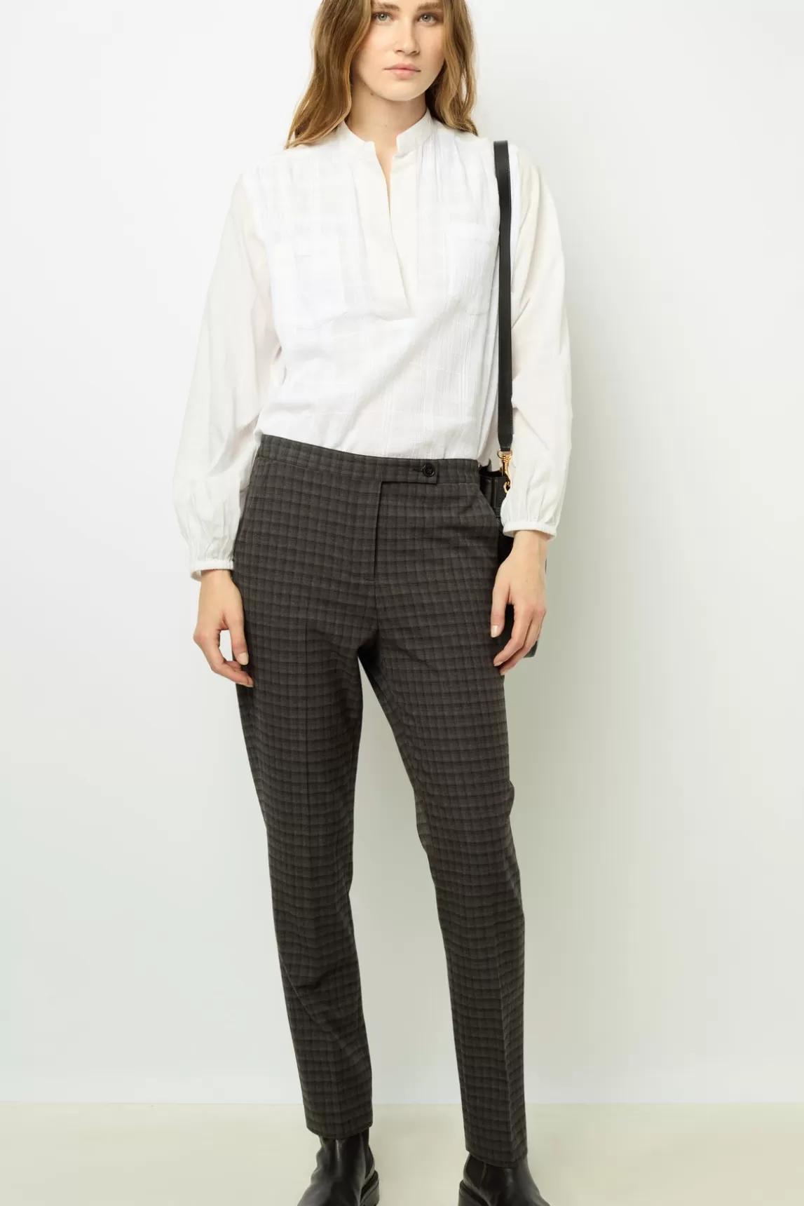 Flash Sale Gerard Darel Checked slim pants - NOELIE anthracite