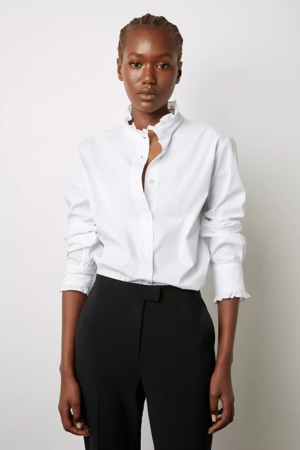 Clearance Gerard Darel CHEMISE - Romantic poplin shirt White