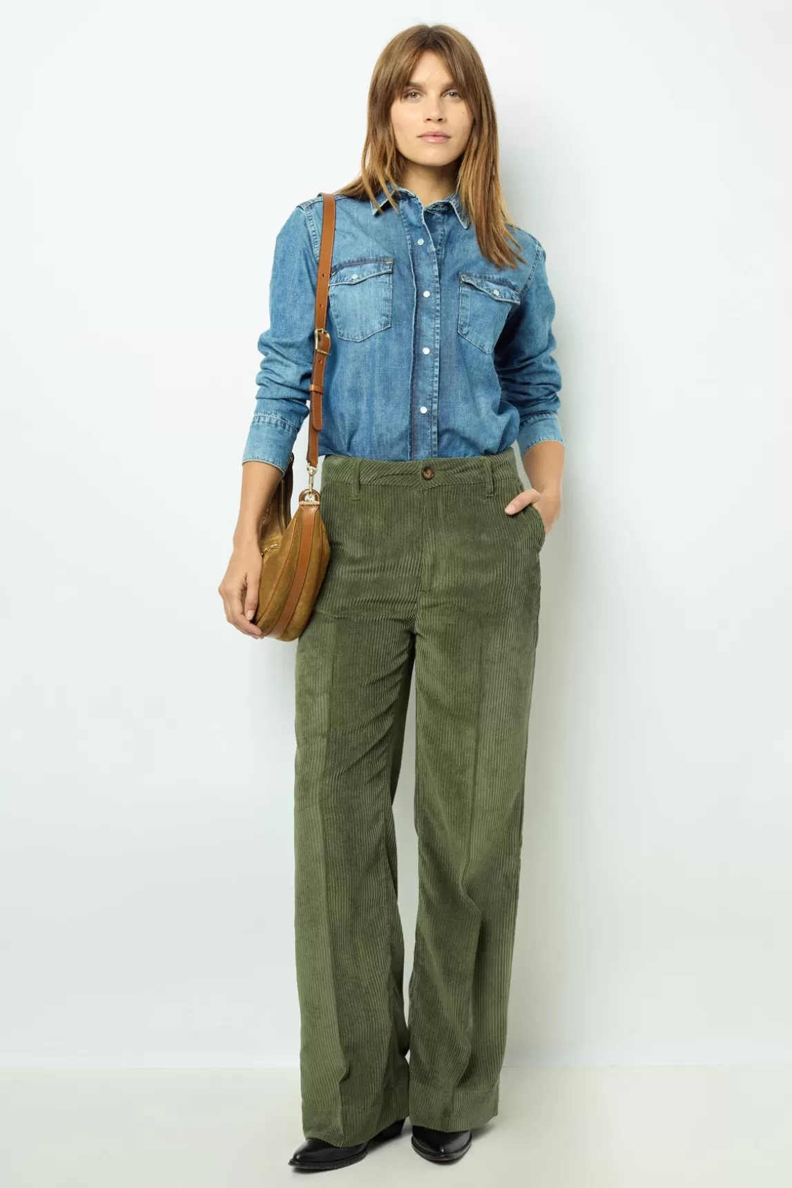 Store Gerard Darel Corduroy pants - NOEMIE Vert