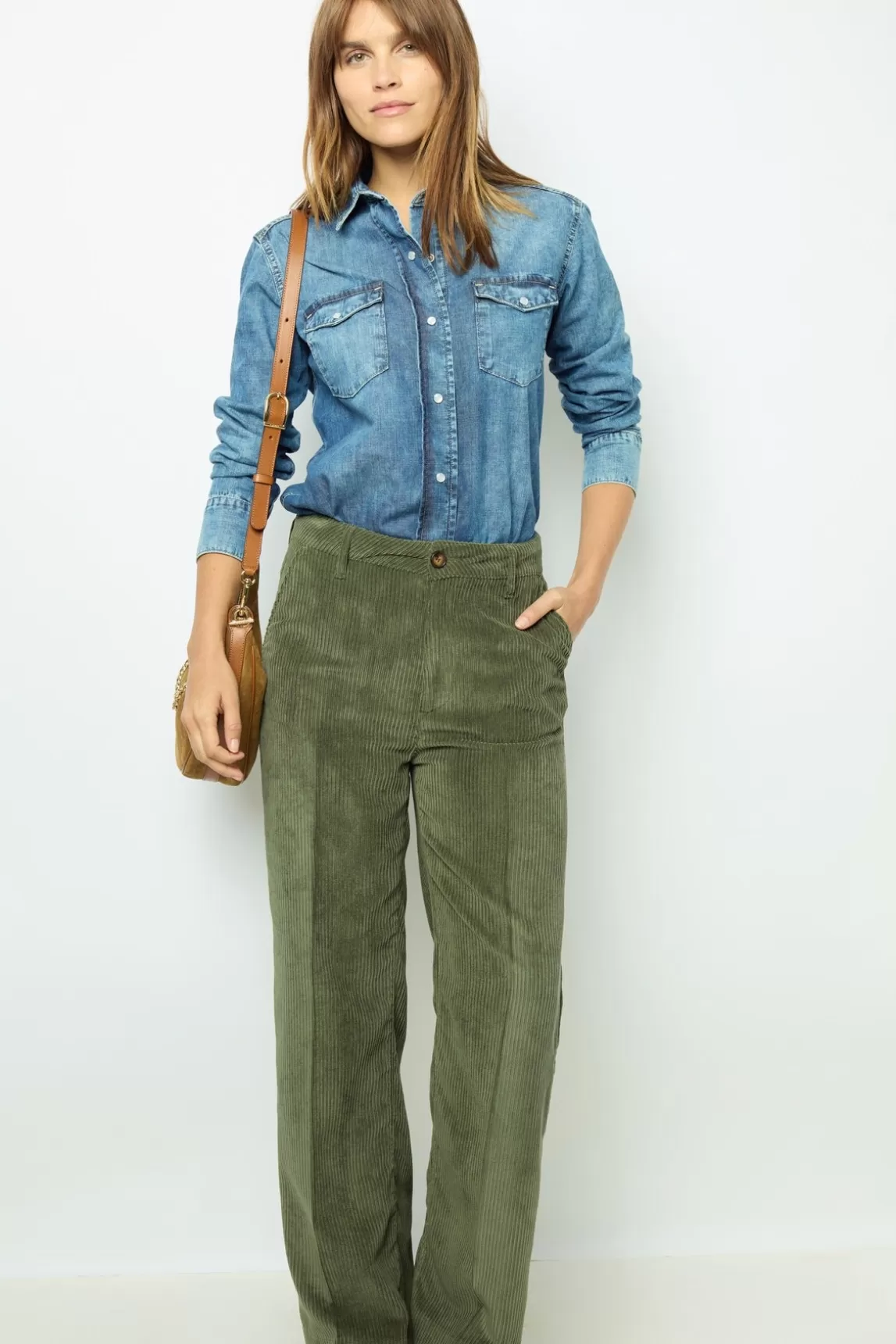 Store Gerard Darel Corduroy pants - NOEMIE Vert