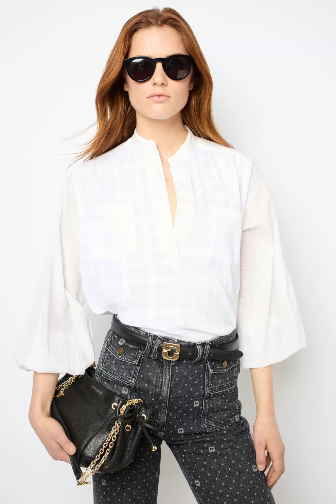 Fashion Gerard Darel Cotton blouse - BASILIA Blanc