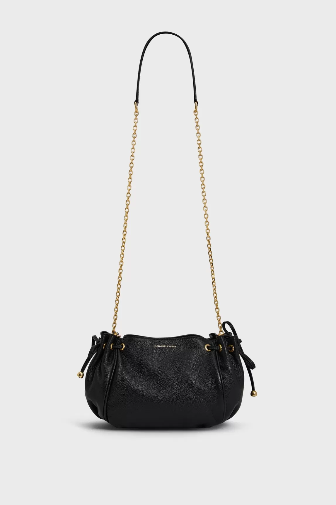 Outlet Gerard Darel Crossbody bag in leather - LE MINI 24 Noir