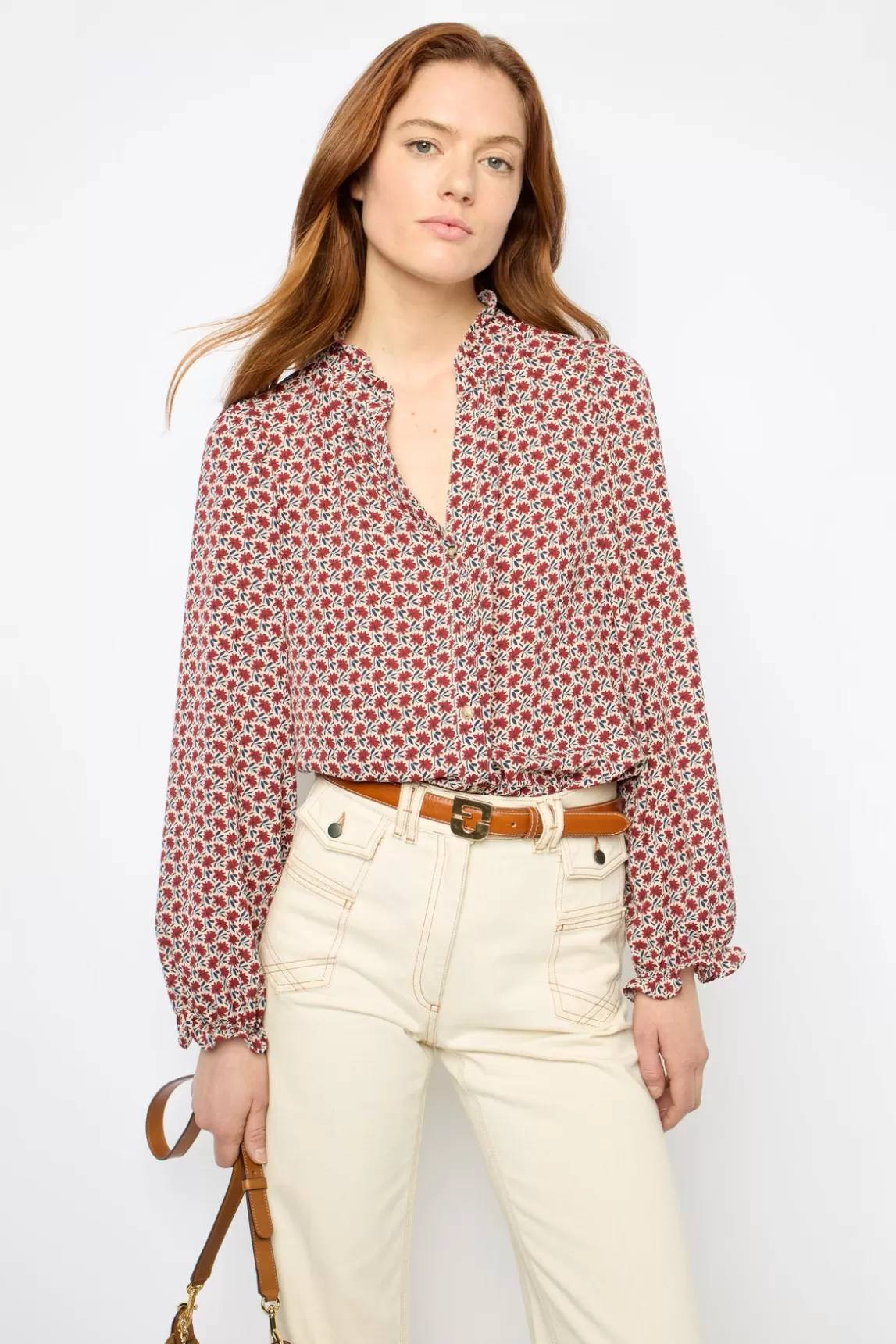 Store Gerard Darel Daisy print shirt - BELLY Naturel