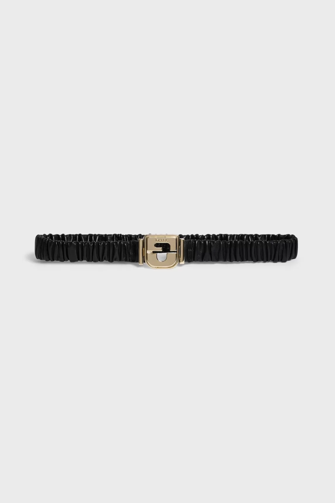 Shop Gerard Darel Elasticated leather belt - LE RITA Noir