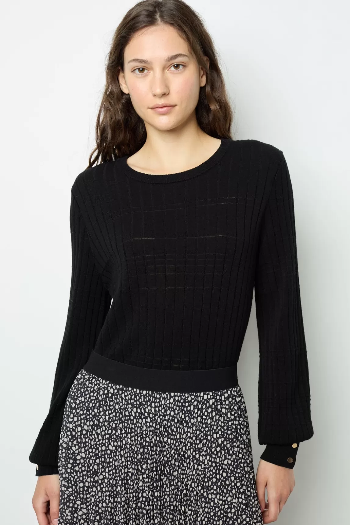 Cheap Gerard Darel Fine-ribbed black sweater - JEANNE Noir