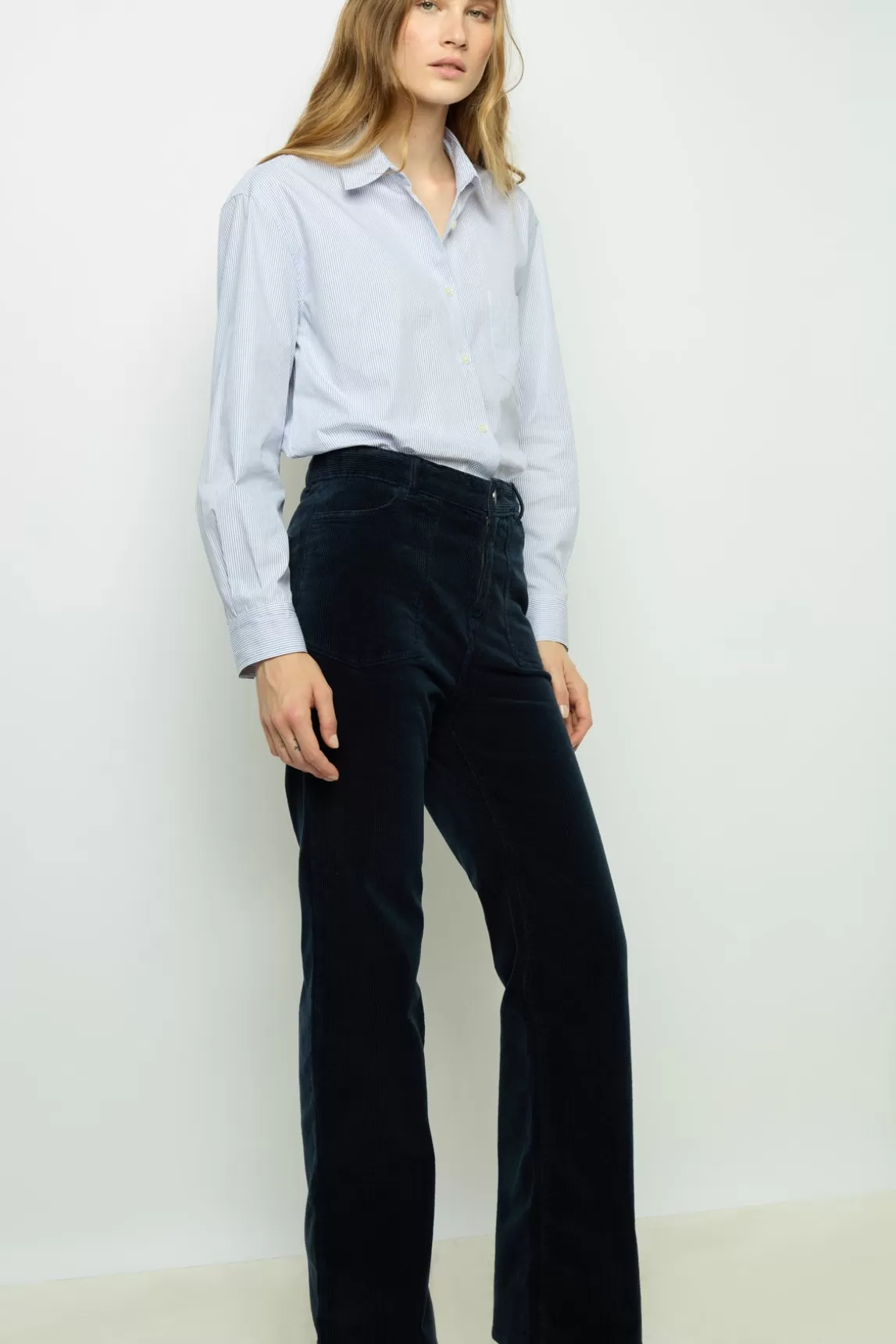 Sale Gerard Darel Flared corduroy pants - NAZIA Marine