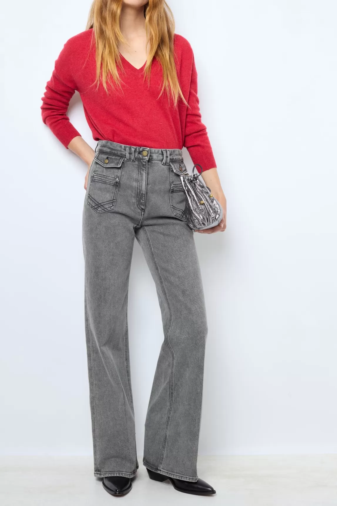 Flash Sale Gerard Darel Flared jeans - ANNA anthracite