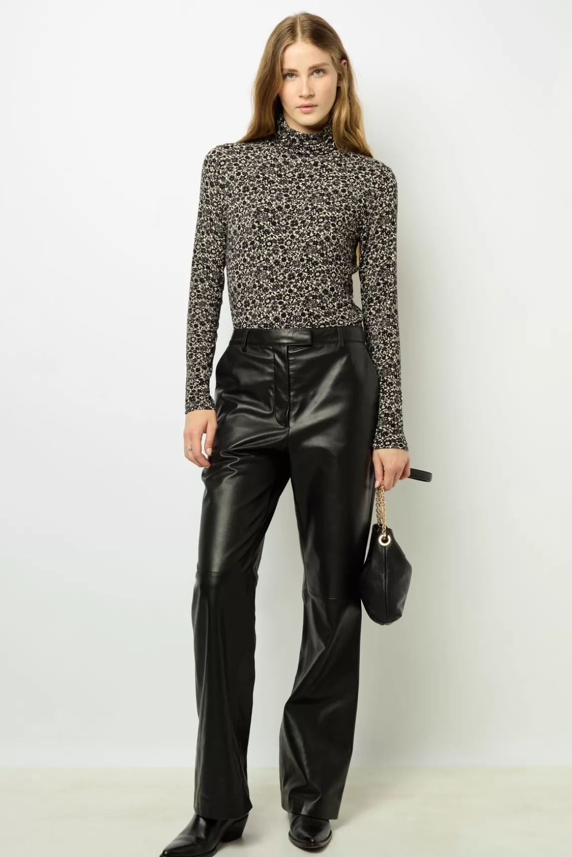 Best Gerard Darel Floral turtleneck sweater - AURELIE Noir