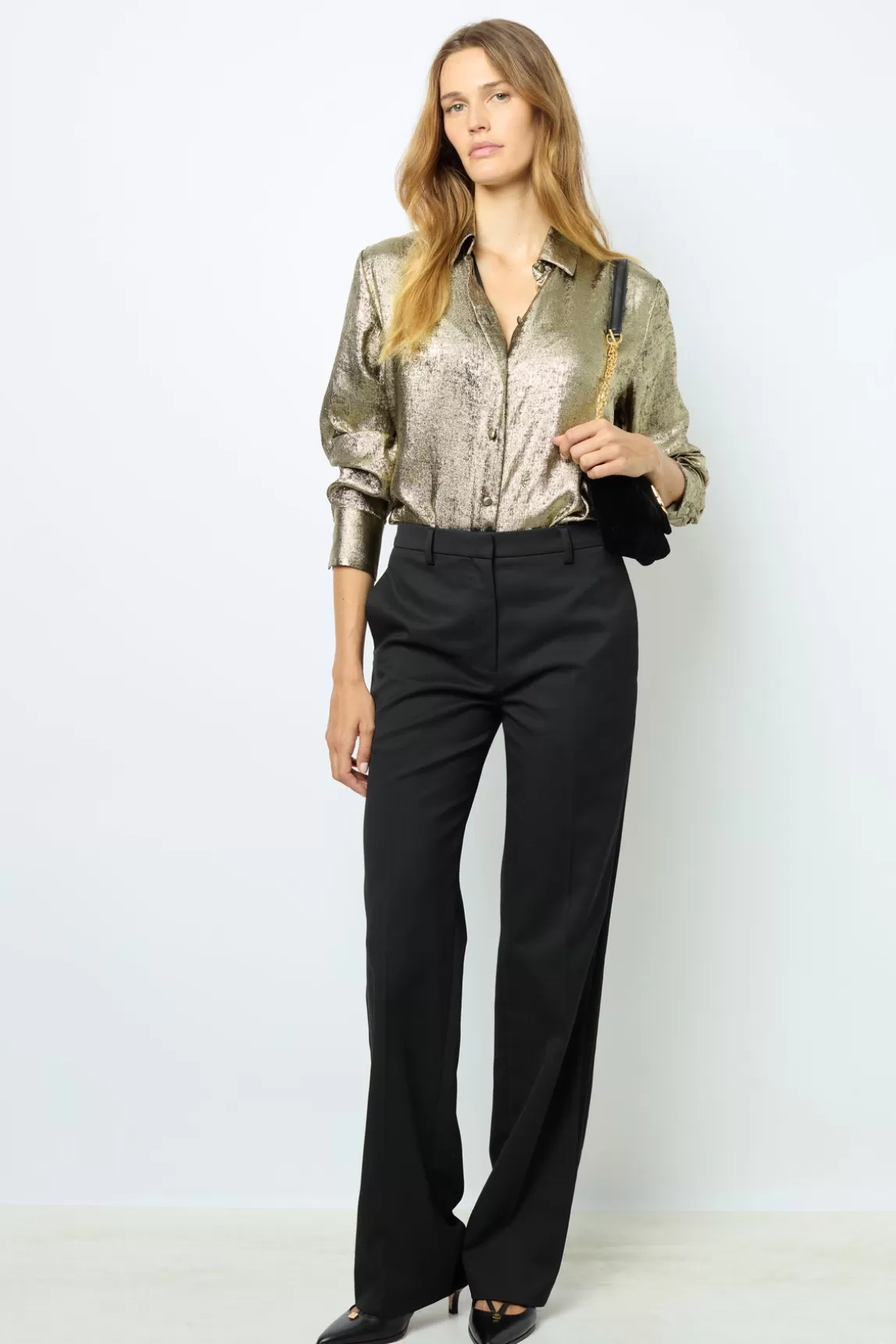 Sale Gerard Darel Gold-tone shirt - BRUNA Or