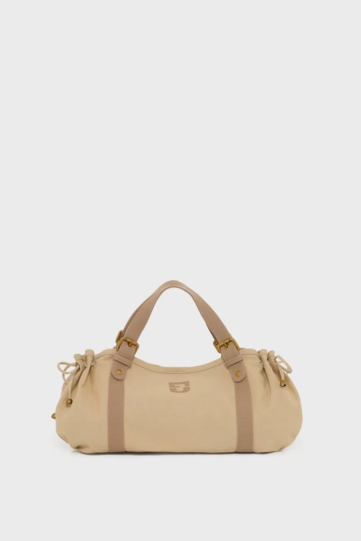 Discount Gerard Darel Handbag in canvas - 24H Beige/Cannelle