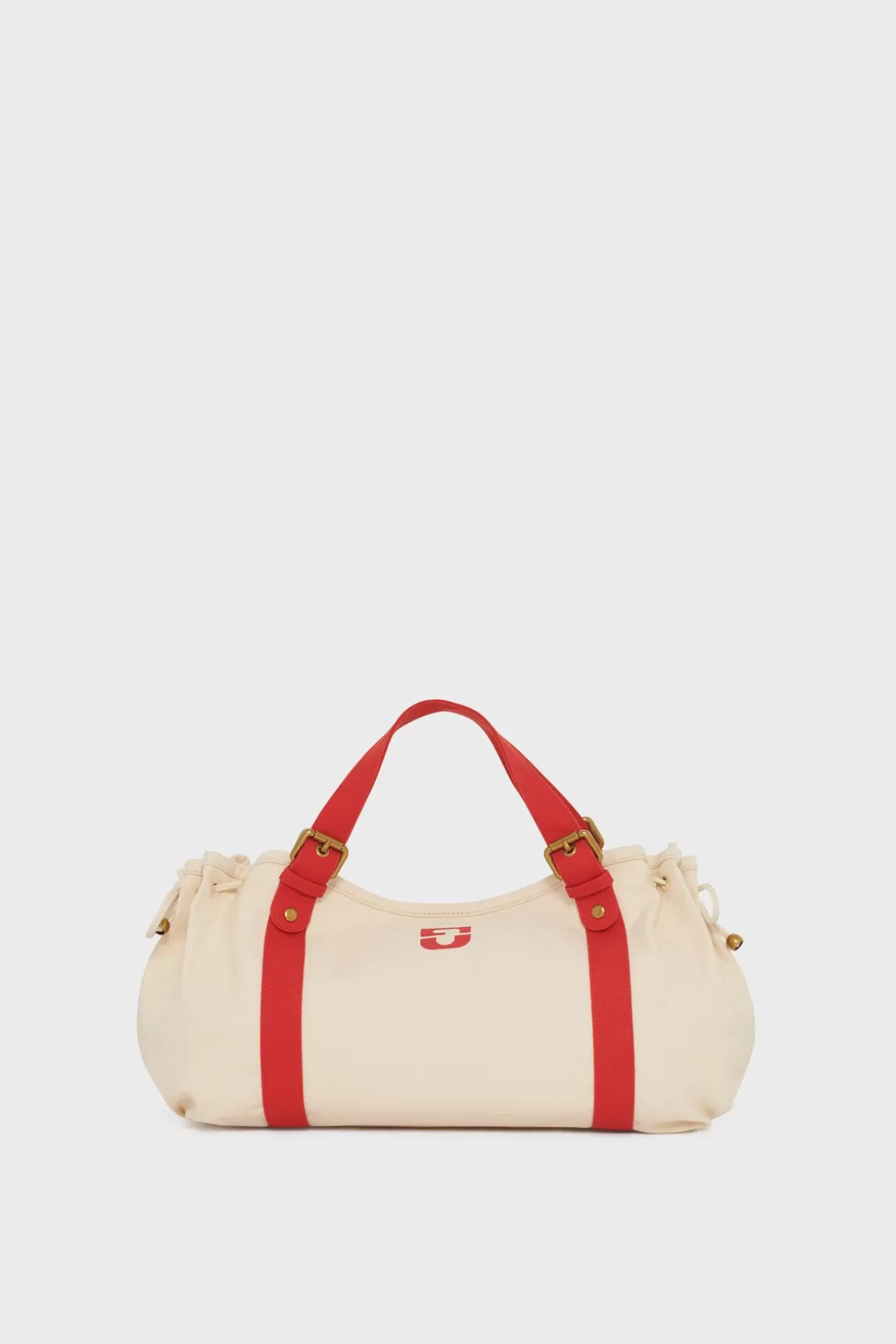 Hot Gerard Darel Handbag in canvas - 24H Ecru/Rouge