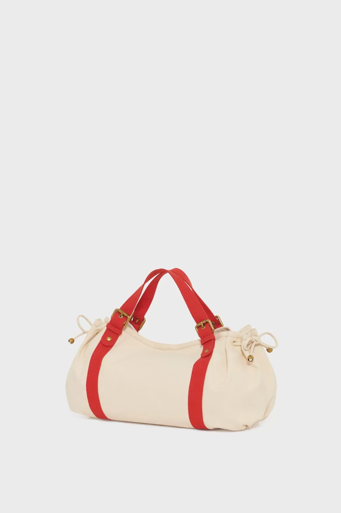 Hot Gerard Darel Handbag in canvas - 24H Ecru/Rouge