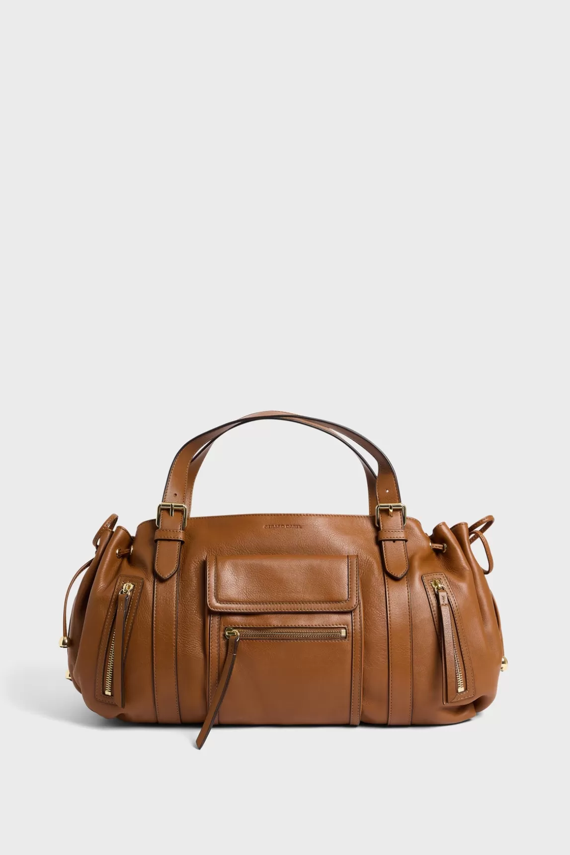 Cheap Gerard Darel Handbag in leather with pocket - ST GERMAIN Cognac