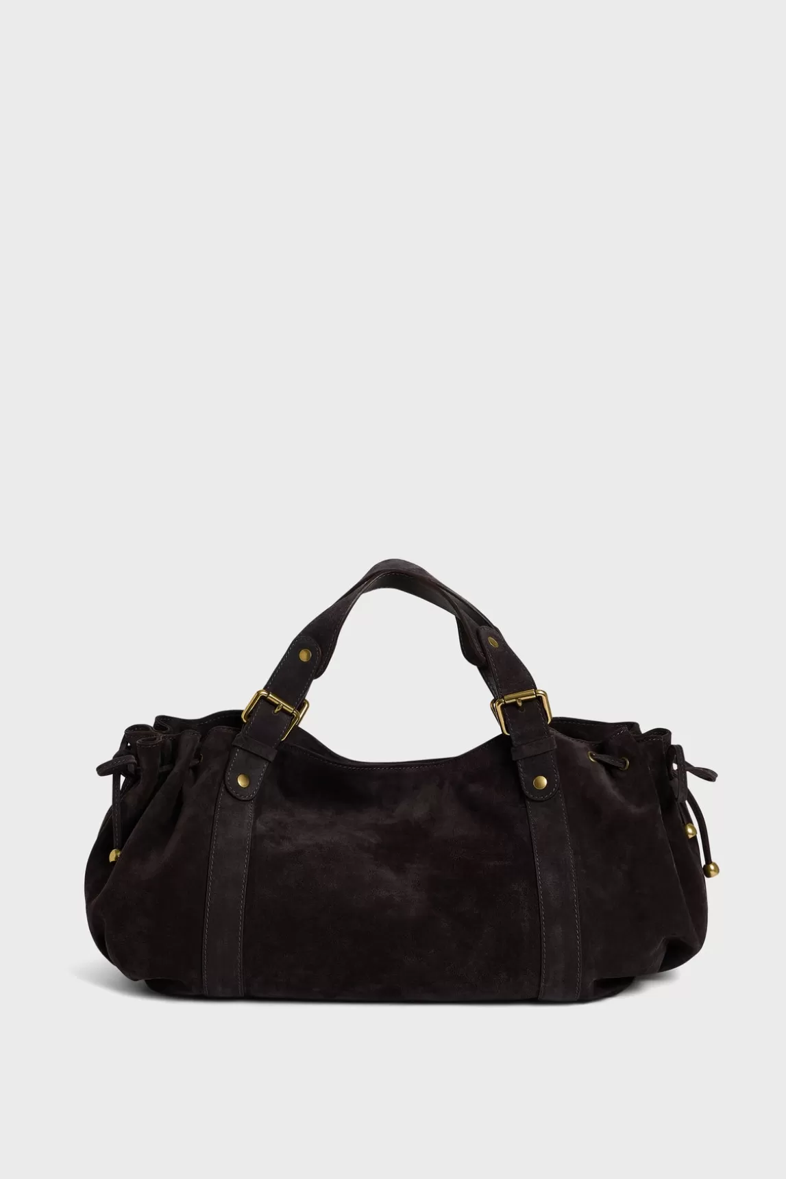 Discount Gerard Darel Handbag in suede leather - 24H Asphalte