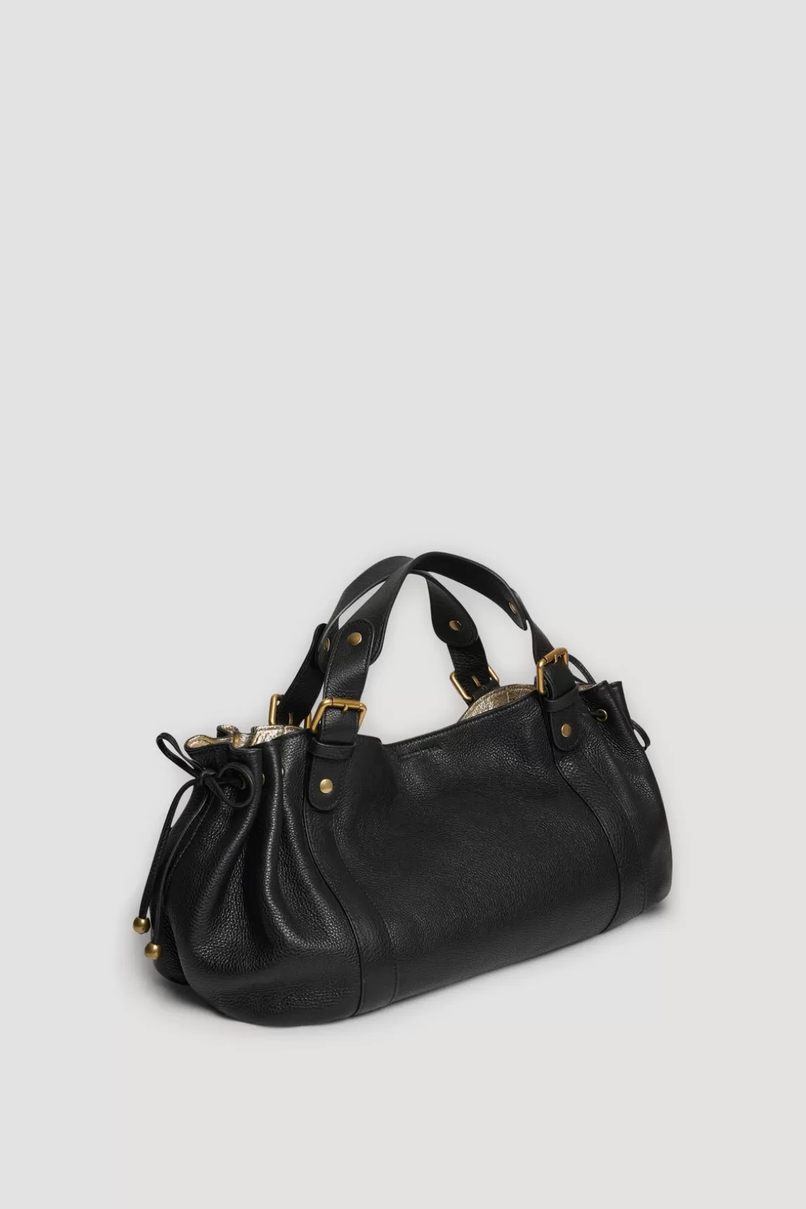 Outlet Gerard Darel Handbag "])self.__next_f.push([1,"in grainy leather metallic inside - 24H Black/Gold