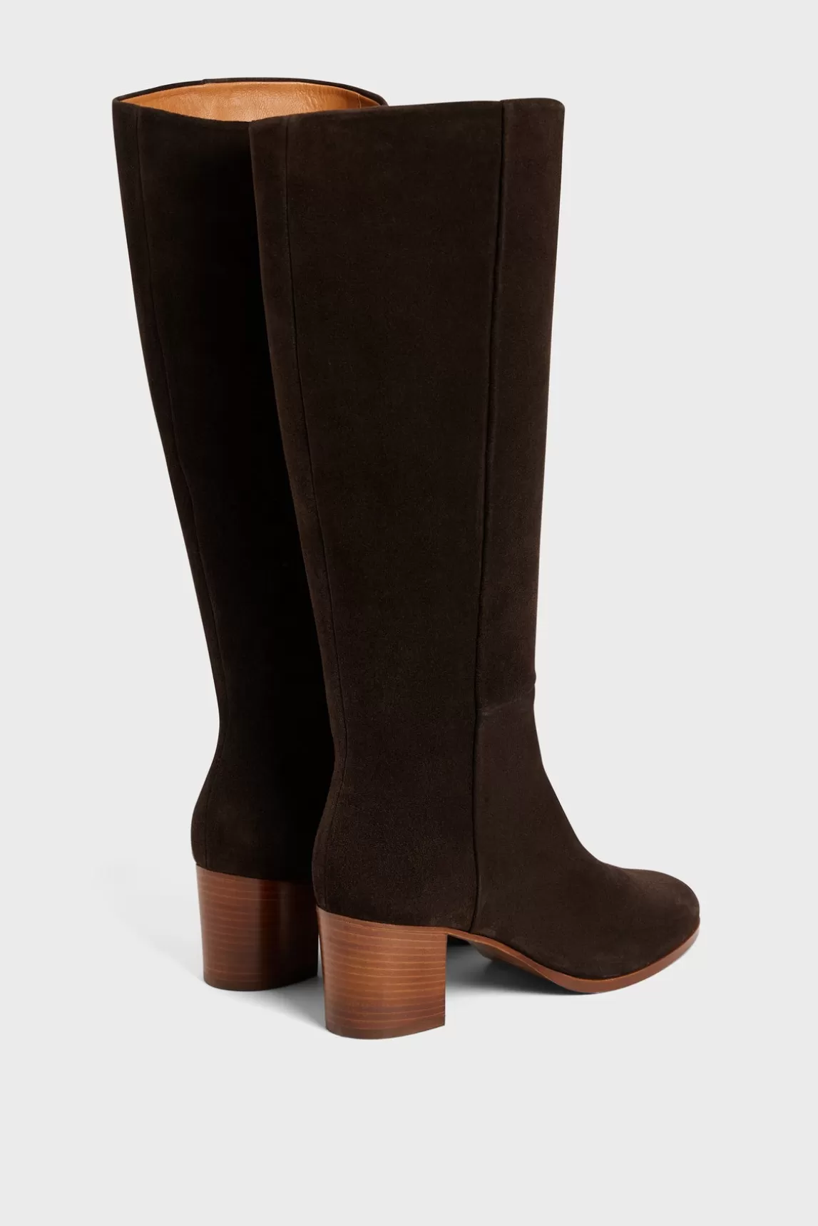 New Gerard Darel Heeled boots in khaki suede - LIZZIE Marron