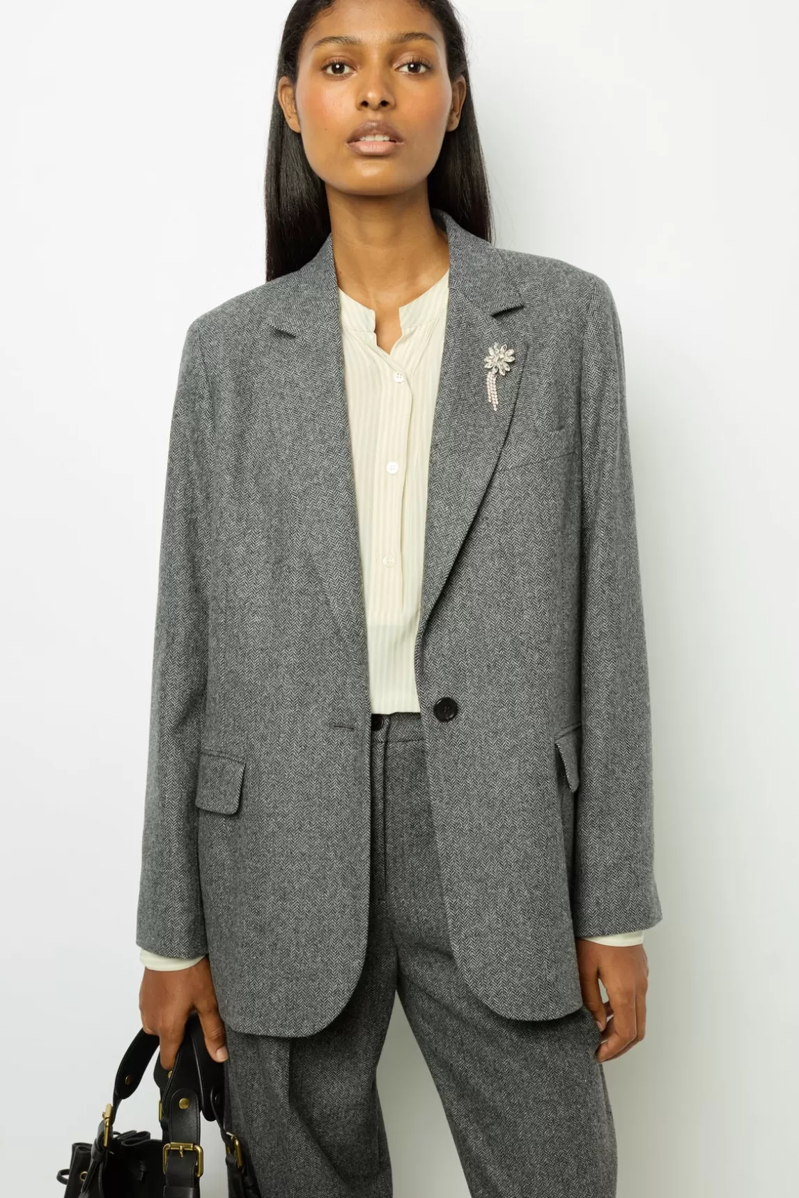 Fashion Gerard Darel Herringbone blazer - MELANIE Grismoyen