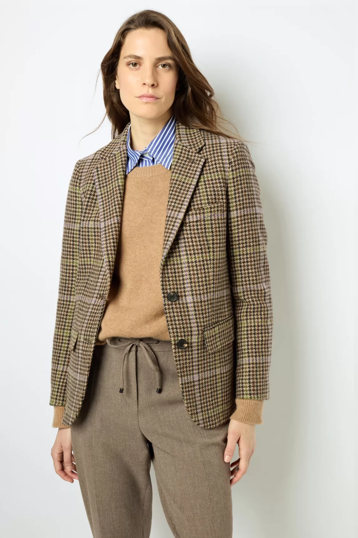 New Gerard Darel Houndstooth blazer - MISTI Marron