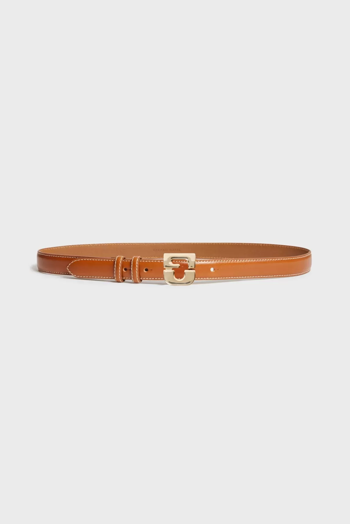 New Gerard Darel Leather signature belt - LE LAUREN Camel