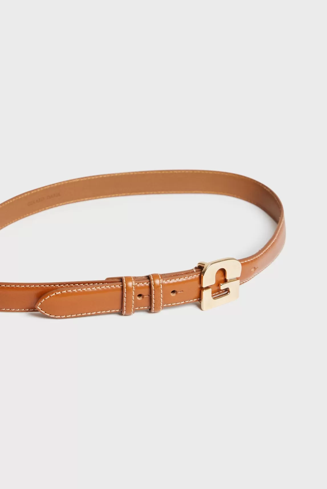 New Gerard Darel Leather signature belt - LE LAUREN Camel