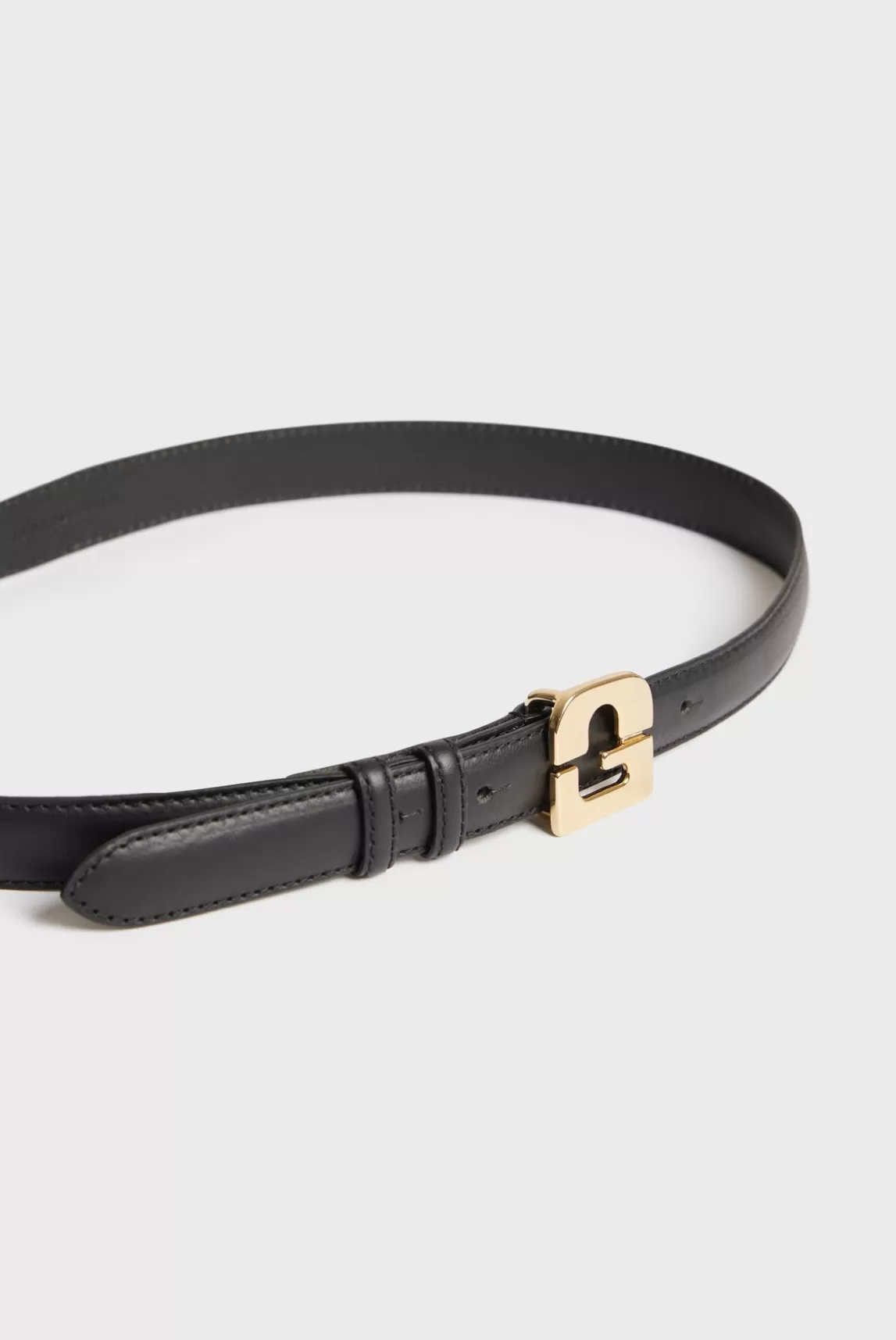 Discount Gerard Darel Leather signature belt - LE LAUREN Black