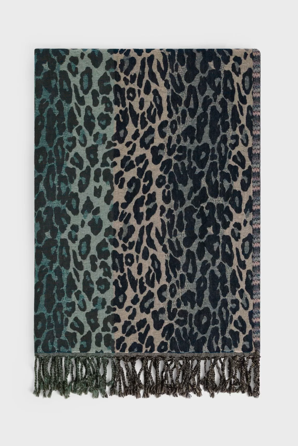 New Gerard Darel Leopard wool scarf - DOLLY Canard