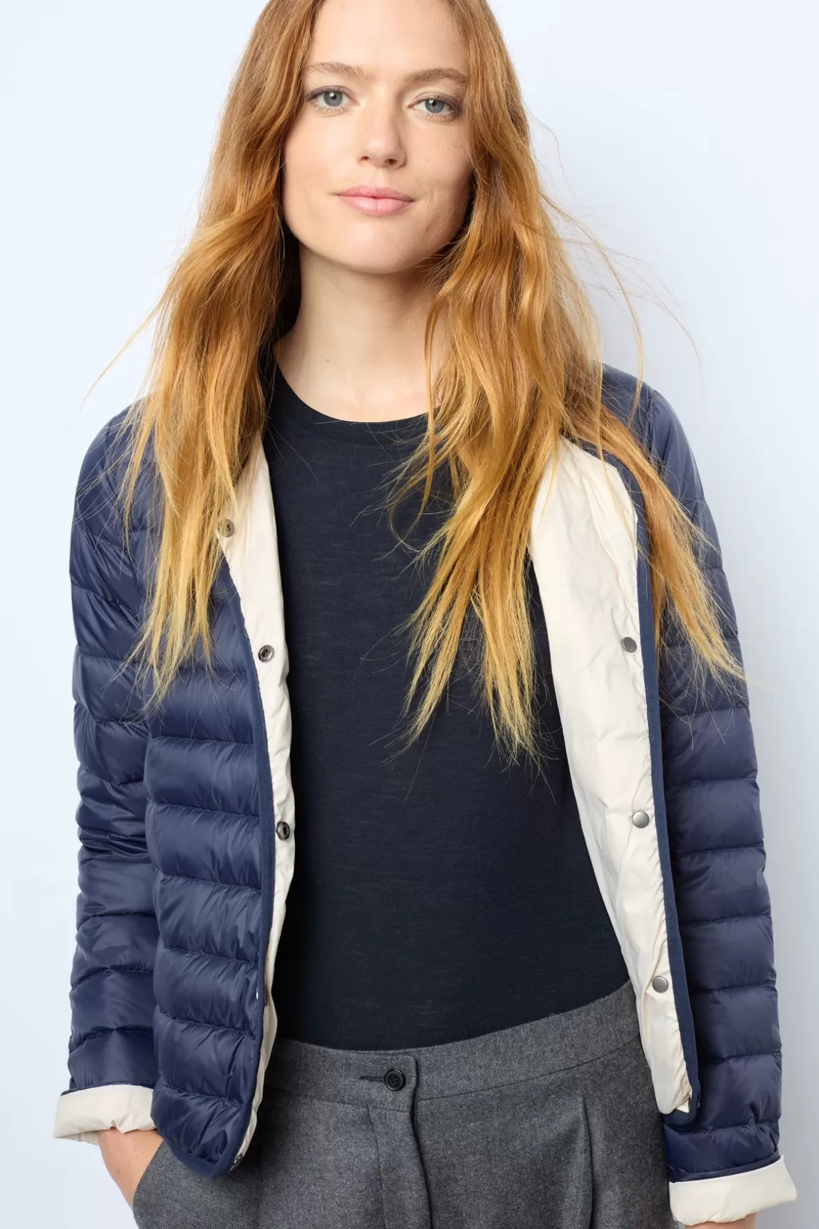 Cheap Gerard Darel Light reversible down jacket - NOELYA Marine