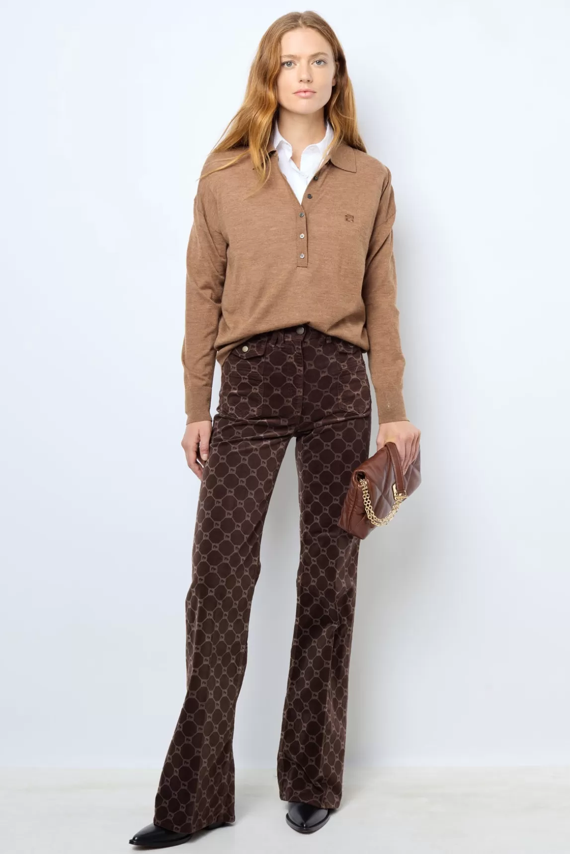 Clearance Gerard Darel Poplin shirt - CORALIE Camel