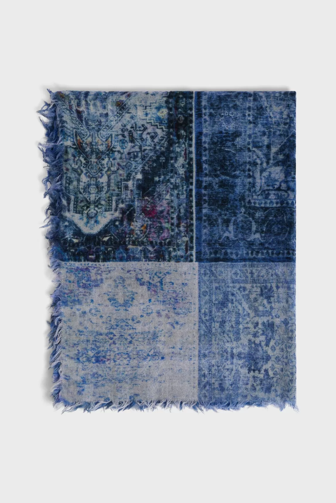 Outlet Gerard Darel Printed wool scarf - DALIA Marine