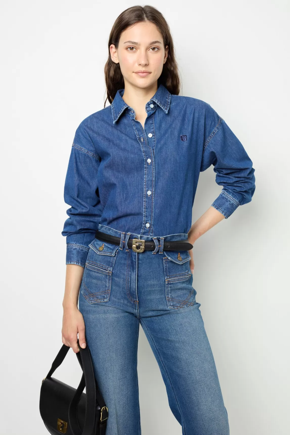 Clearance Gerard Darel Raw denim shirt - BABETT Jeans