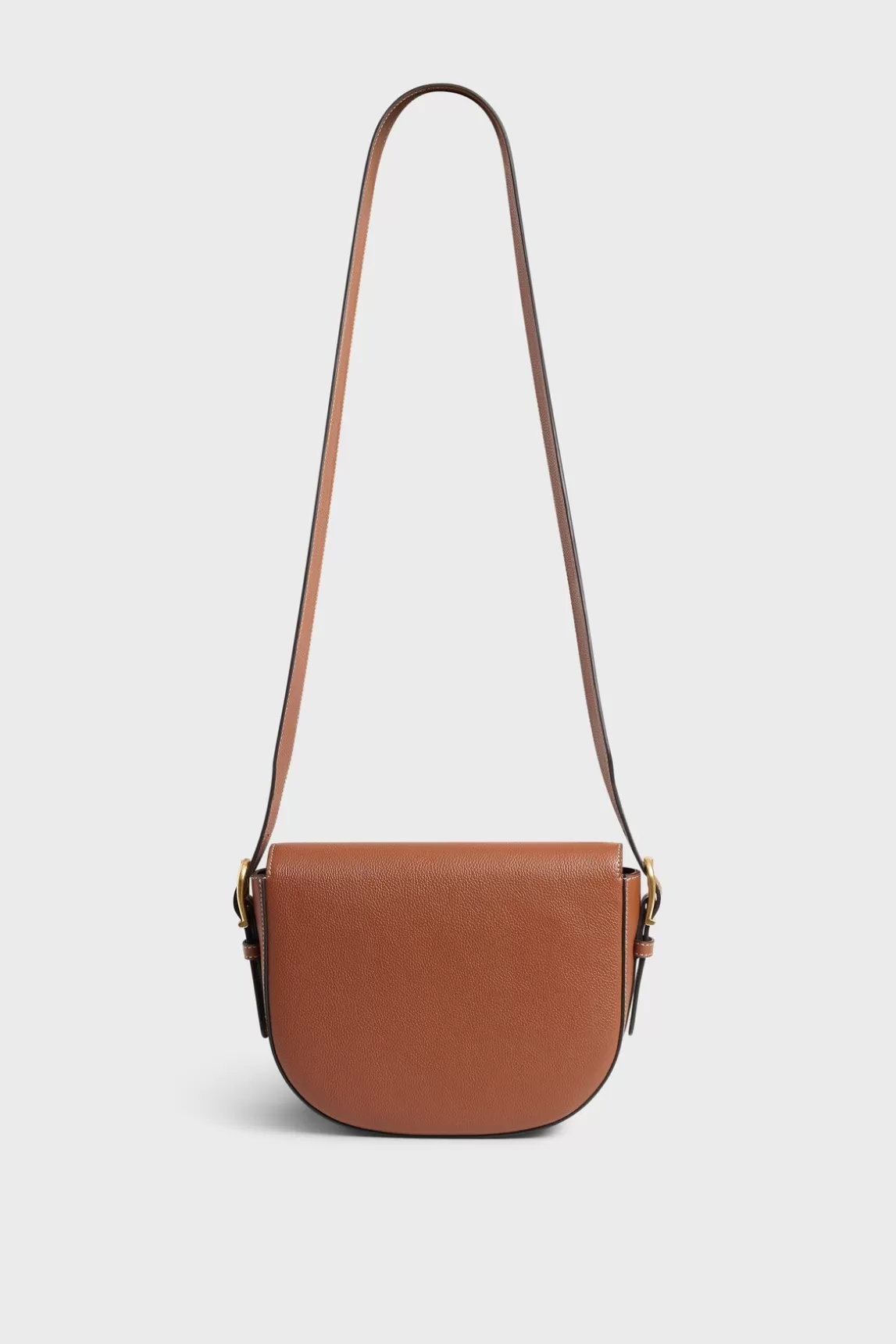 Online Gerard Darel Saddle bag in leather - LE CAMILLE Tan