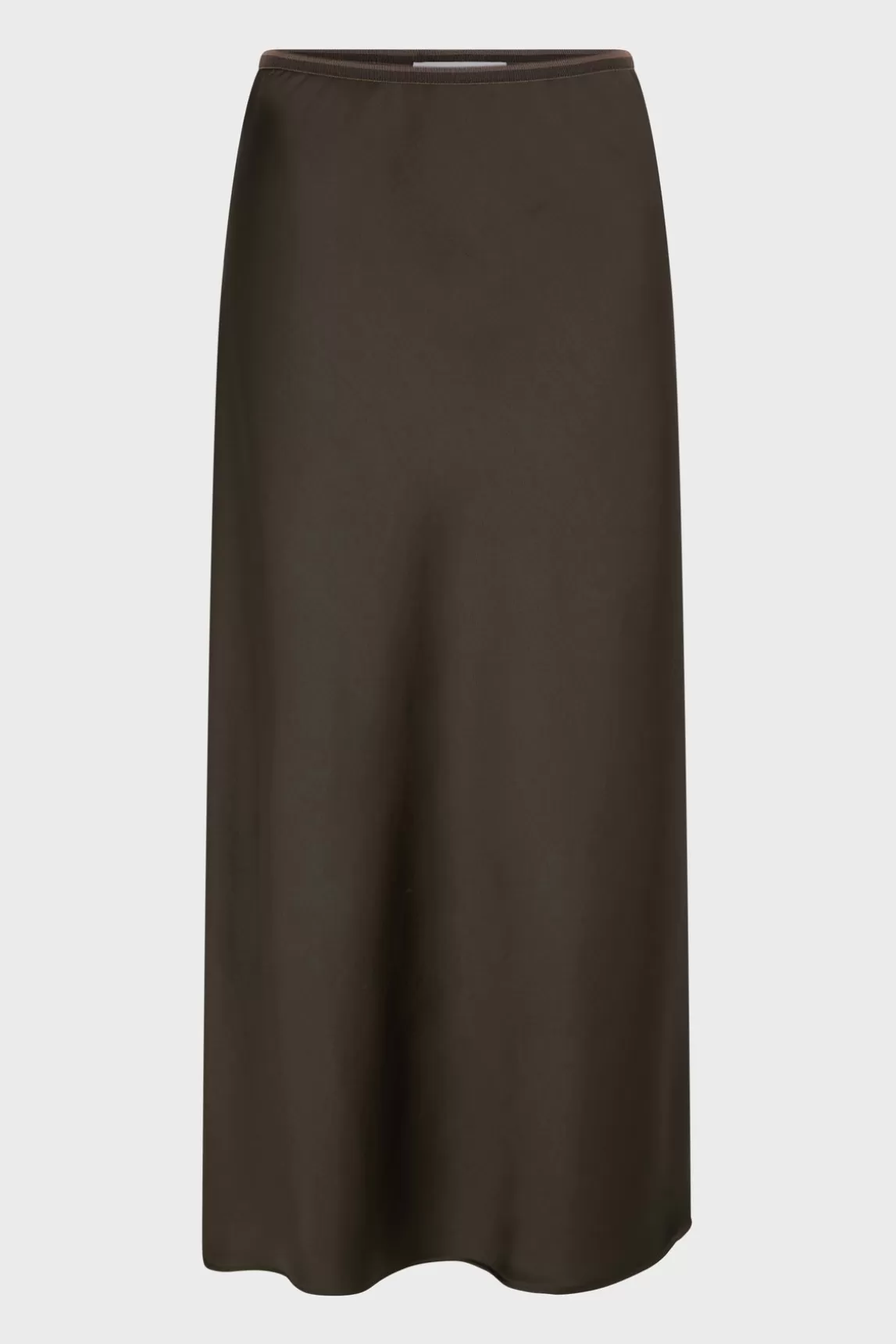 New Gerard Darel Satin midi skirt - CLEMENCE Kaki