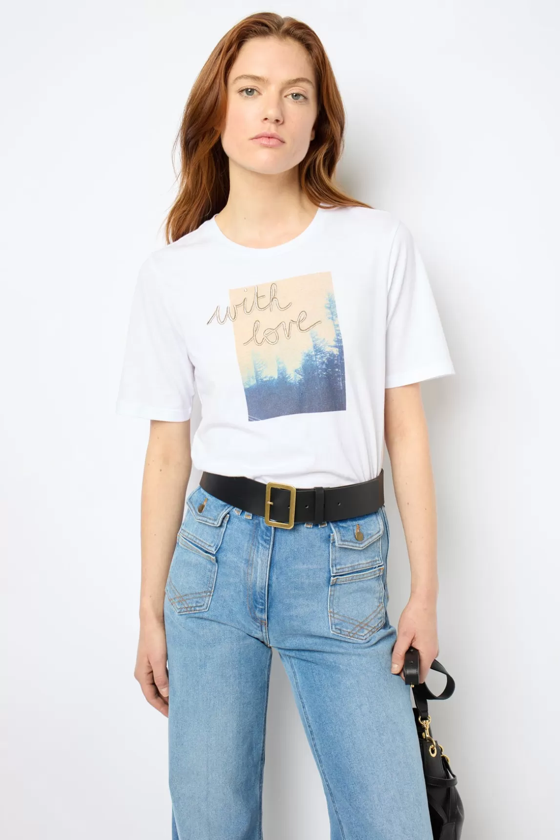 Best Gerard Darel Screen-printed T-shirt - AMBRE Blanc