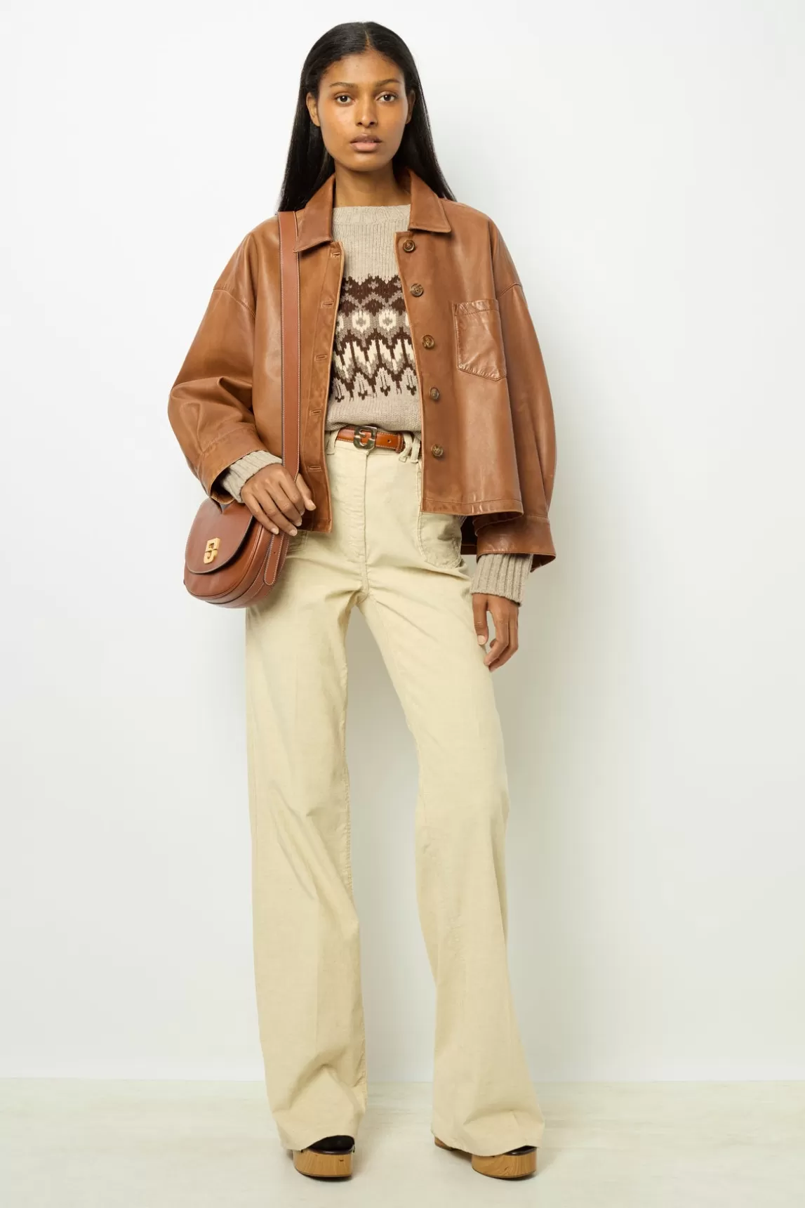 Flash Sale Gerard Darel Short leather jacket - JOCYA Cigare