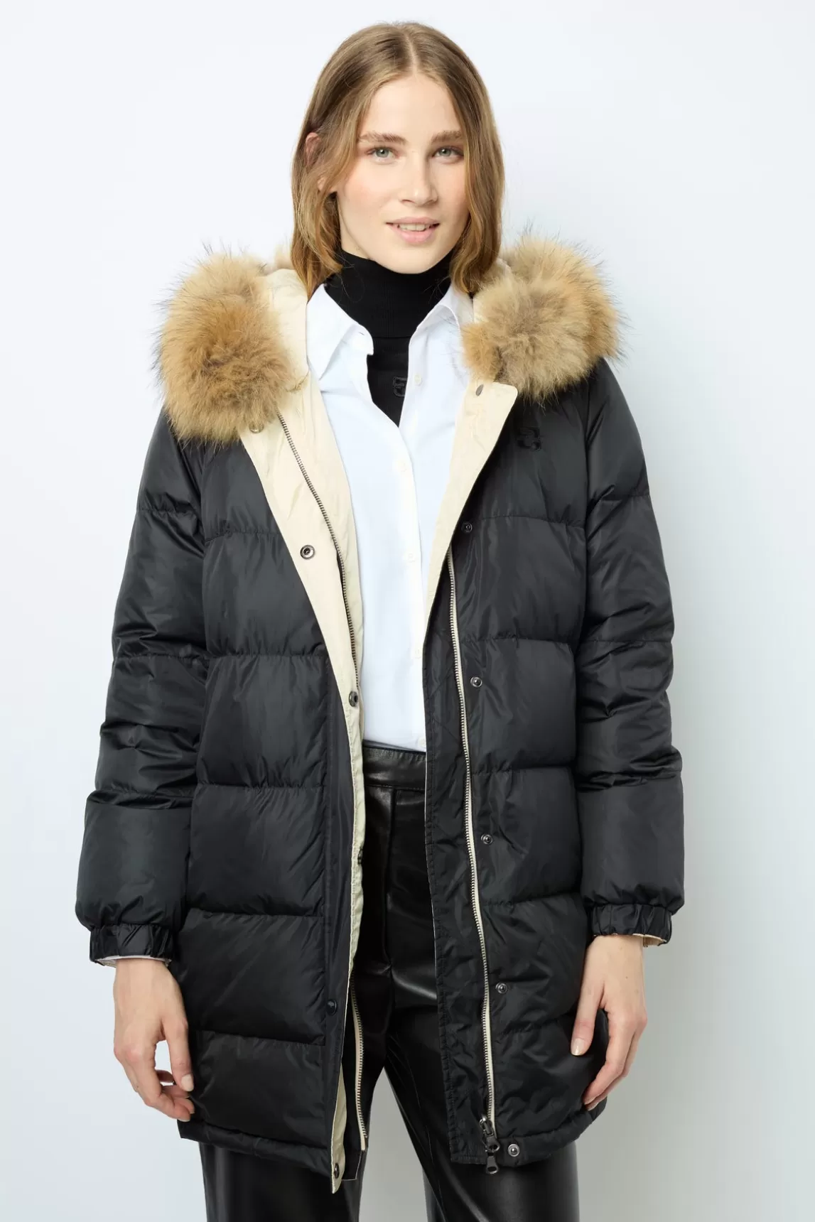 Discount Gerard Darel Short reversible down jacket - LAINA Noir