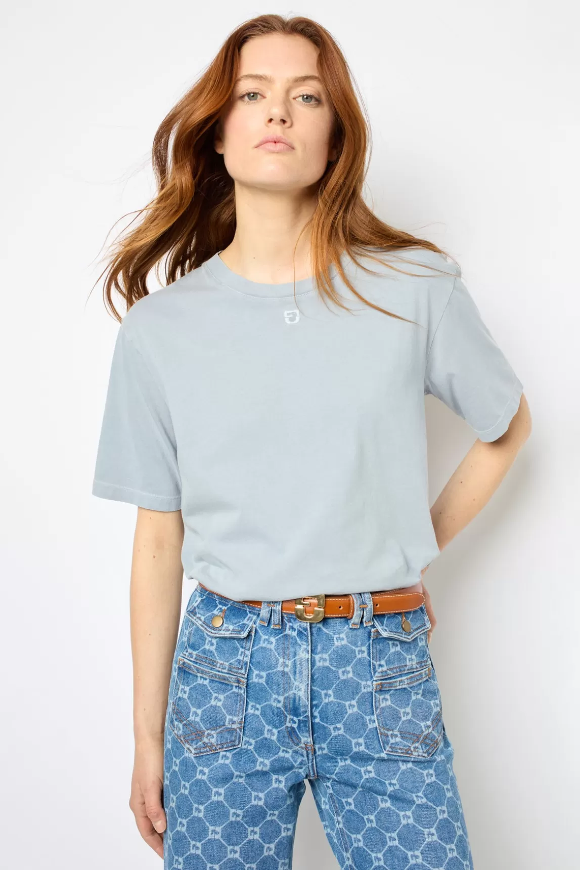 Cheap Gerard Darel Short sleeves T-shirt with a logo - AZEMIA Bleugrisé